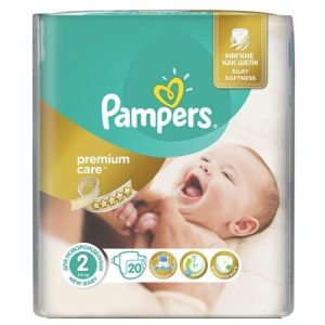 Scutece Premium Care Marimea 2, 4-8 kg, 23 bucati, Pampers