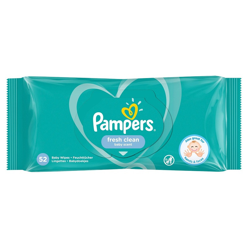PAMPERS Servetele fresh clean x 52buc