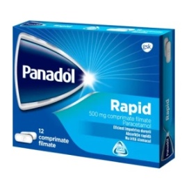 Panadol Rapid 500mg, 12 comprimate filmate, Haleon