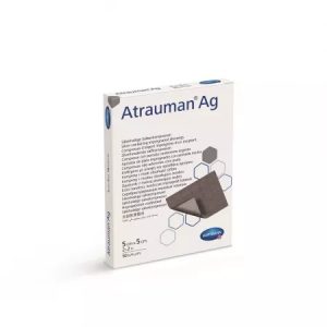 Pansament Atrauman cu unguent neutru si argint, 5 x 5cm, 10 bucati, Hartmann