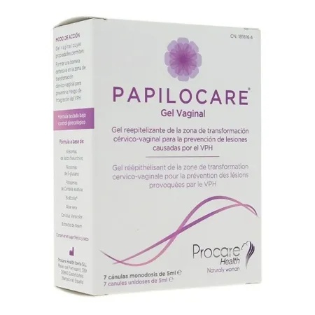 Papilocare Gel Vaginal, 7 canule, Gedeon Richter