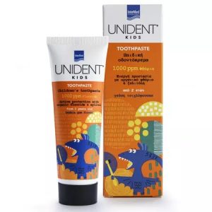 Pasta de dinti cu fluor 1000ppm pentru copii Unident Kids, 50ml, Intermed