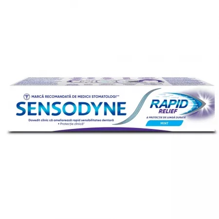 Pasta de dinti Sensodyne Rapid Relief Mint, 75 ml