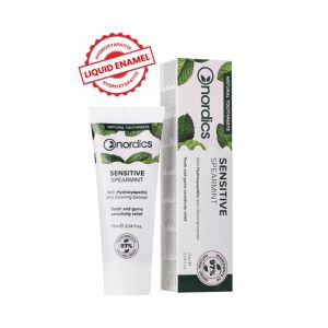 Pasta dinti albire cu menta Sensitive bio 75ml, Nordics