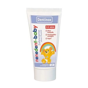 Pasta dinti fara fluor Nenedent Baby, 0-2ani, 50ml, Dentinox