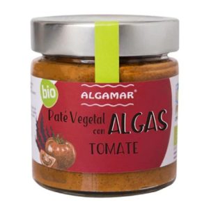 Pate vegetal eco cu alge si rosii, 180g, Algamar