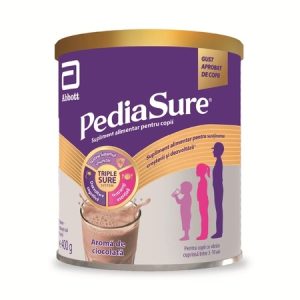 PediaSure pulbere cu aroma de ciocolata, 3-10 ani, 400g, Abbott