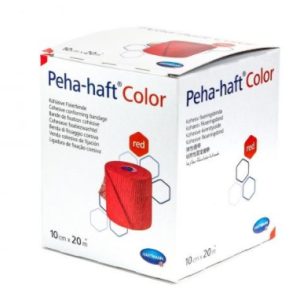 Peha-haft bandaj autoadeziv Color rosu 10 x 20cm (Hartmann)