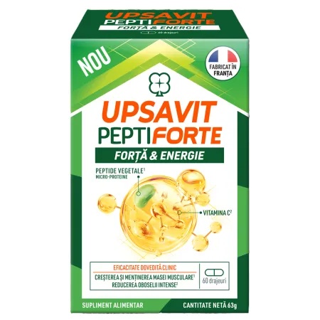 Peptiforte, 60 drajeuri, Upsavit