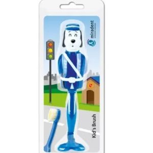 Periuta de dinti copii catel, cu capac, 3 ani, Miradent