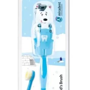 Periuta de dinti copii ursulet, cu capac, 3 ani, Miradent