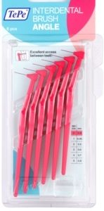 Periute interdentare angle 0.4mm/ nr 0 roz, 6 bucati, TePe