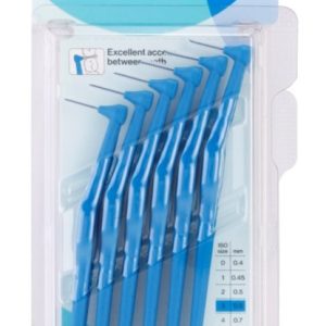 Periute interdentare angle 0.6mm/nr. 3 albastru, 6 bucati, TePe