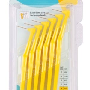 Periute interdentare angle 0.7mm/nr. 4 galben, 6 bucati, TePe