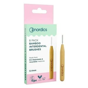 Periute interdentare bambus 0,4mm, 8buc, Nordics