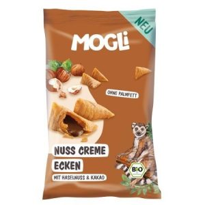 Pernute crocante cu crema de cacao si alune eco, 30g, Mogli