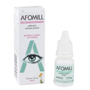 Picaturi oculare decongestionante Afomill, 10 ml, Montefarmaco