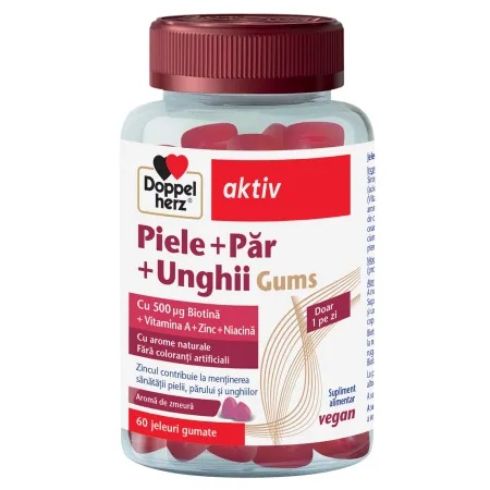 Piele + Păr + Unghii, 60 Jeleuri Gumate, Doppelherz