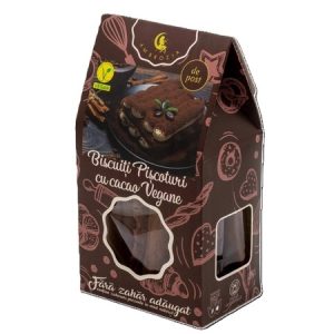 Piscoturi vegane cu cacao, 130g, Ambrozia