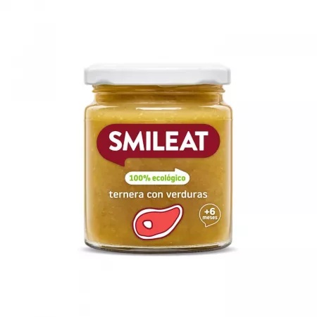 Piure Bio cu curcan si legume +6 luni, 230 g – Smileat