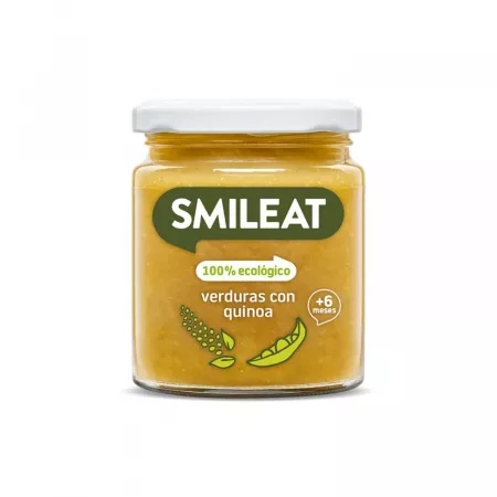 Piure Bio de legume cu quinoa si ulei de masline +6 luni, 230 g – Smileat