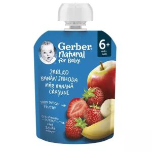 Piure bio din mar, banana si capsuni 6l+, 90g, Gerber