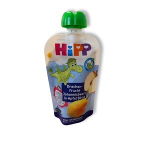 Piure Fructul Dragonului cu coacaze negre, mere si pere, +12 luni, 100g, Hipp