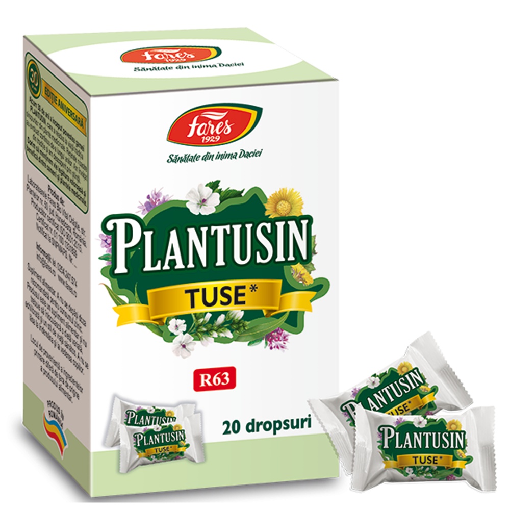 Plantusin Tuse R63, 20 dropsuri, Fares