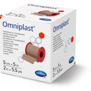 Plasture adeziv Omniplast 5 cm x 5m – Textil, Hartmann