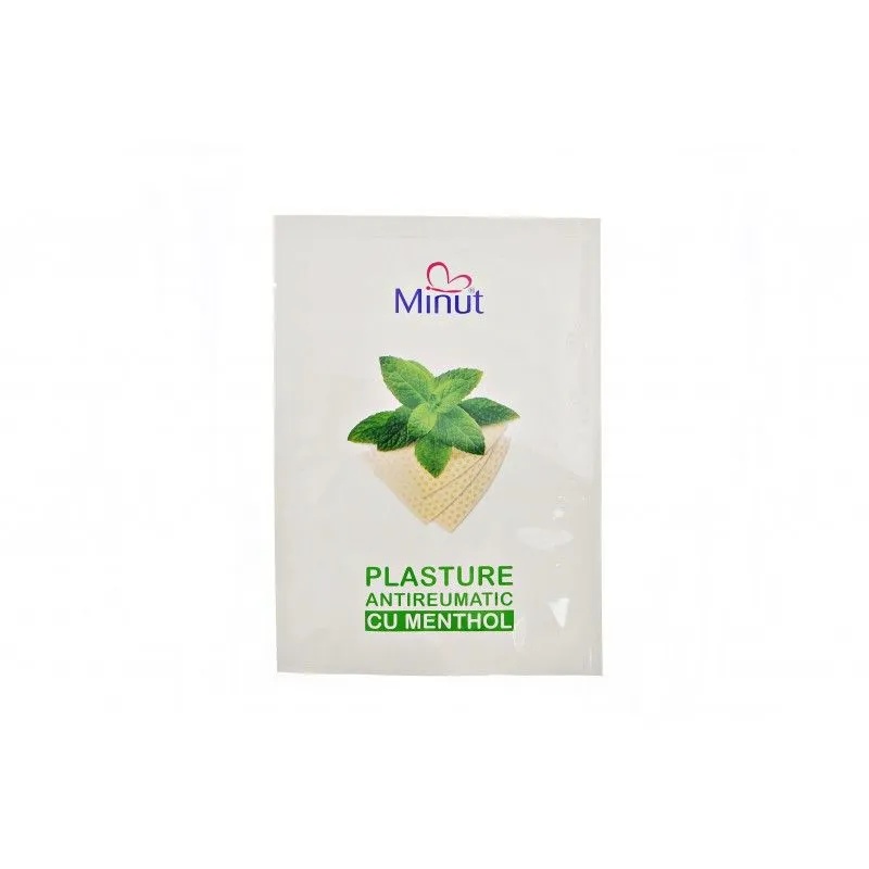 Plasture antireumatic cu menthol, 12 x 18cm, 1 bucata, Minut