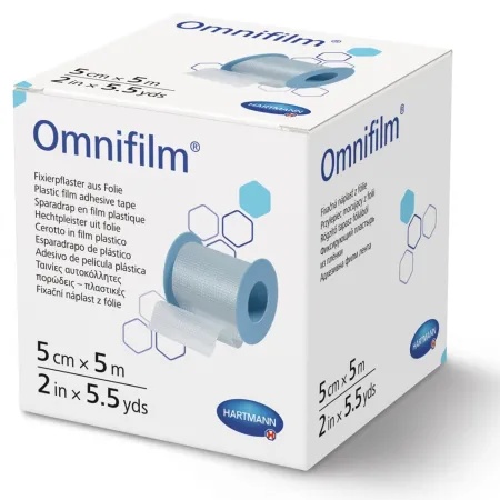 Plasture Omnifilm 5 cm x 5 m – Transparent si poros Hartmann