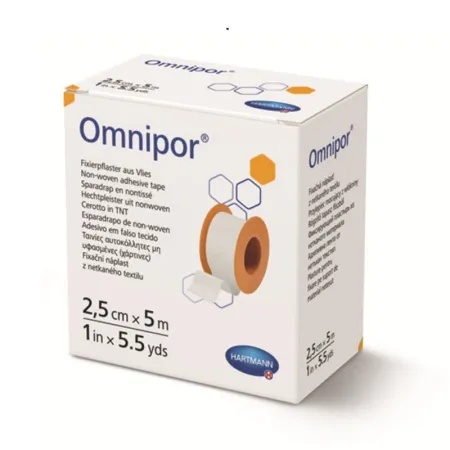 Plasture Omnipor 2.5 cm x 5 m – Material netesut Hartmann