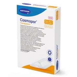 Plasture transparent cu compresa sterila Cosmopor Transparent, 9 x 15cm, 25 bucati, Hartmann