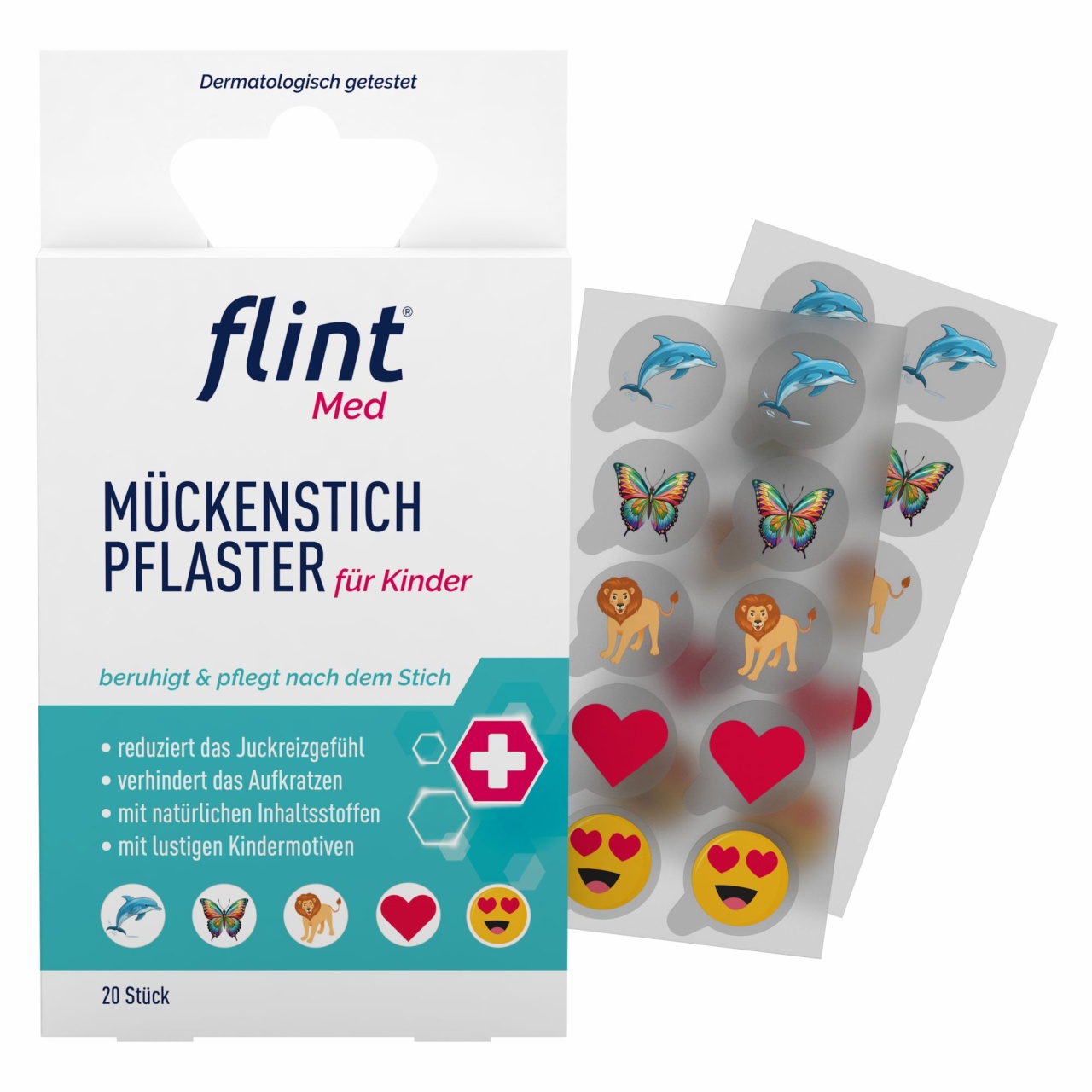 Plasturi calmanti dupa intepaturi de tantari, +3 ani, 20 buc, Flint Med