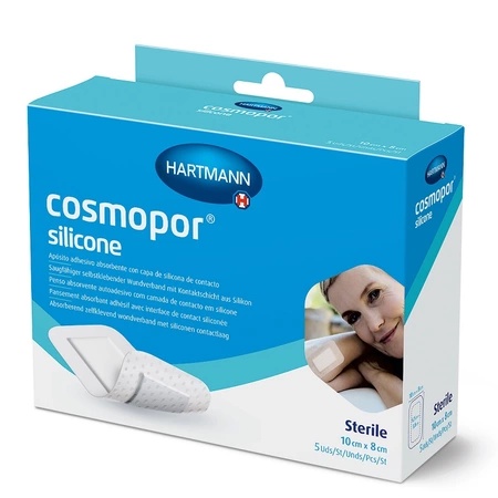 Plasturi Cosmopor Silicone 10x8 cm, 5 buc – Hartmann