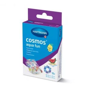 Plasturi Cosmos Aqua Fun Kids cu desene, 2 marimi, 12 bucati, Hartmann
