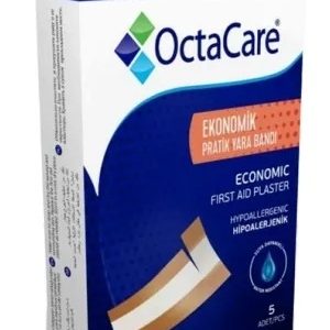 Plasturi Economik de prim ajutor, 6 x 10cm, 5 bucati, Octacare