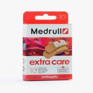 Plasturi Extra Care Antiseptic, 10buc, Medrull