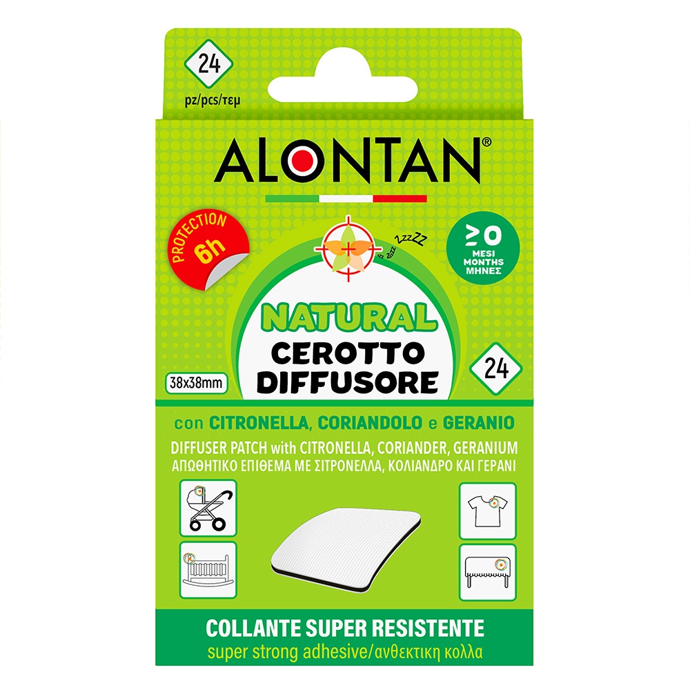 Plasturi Impotriva Tantarilor Alontan Natural, 24 bucati