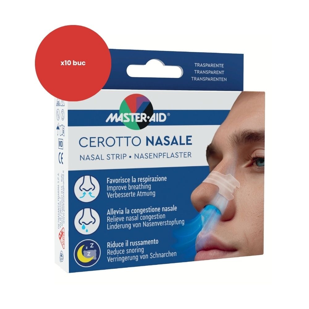 Plasturi nazali Master-Aid, 10 bucati – Pietrasanta Pharma
