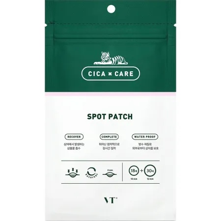 Plasturi pentru vindecarea rapidă a coșurilor Spot Patch Cica Care, 48 bucăți, VT Cosmetics