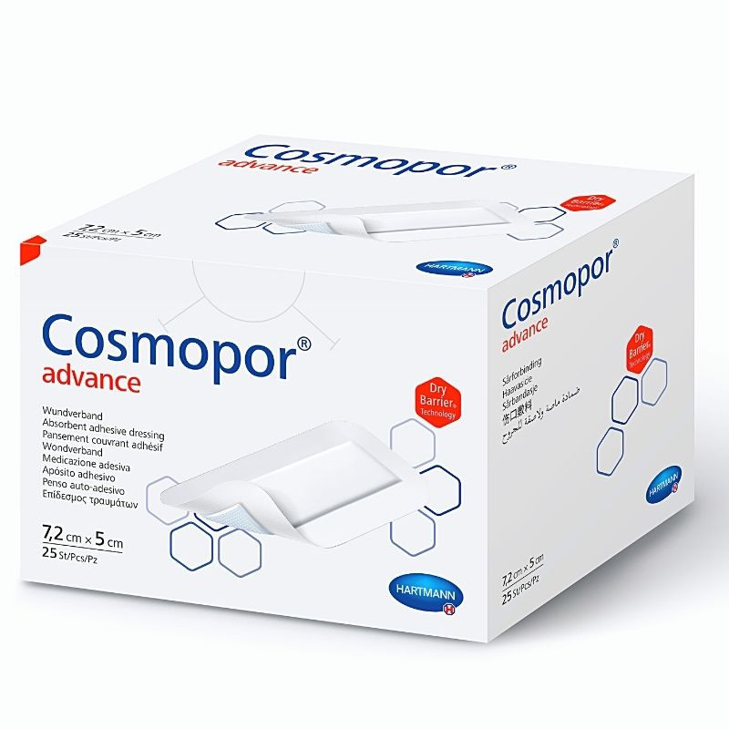 Plasturi postoperatorii Cosmopor Advance 7.2x5 cm, 25 buc – Hartmann