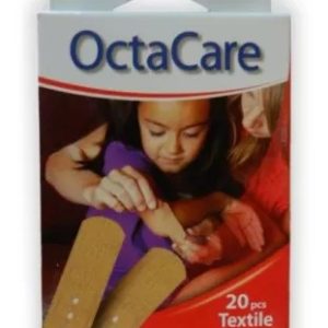 Plasturi prim ajutor OctaCare, textil, 19x72 mm, 20 bucati