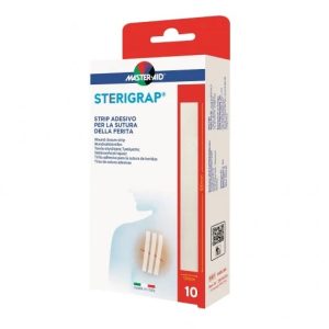 Plasturi sterili pentru sutura Sterigrap 100 x 12mm, 6 bucati, Master-Aid