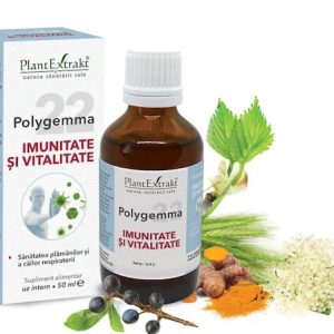 Polygemma 22, Imunitate si Vitalitate, 50 ml, Plant Extrakt
