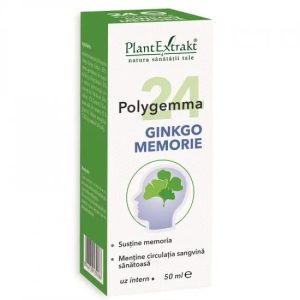Polygemma 24, Ginkgo Memorie, 50ml, PlantExtrakt