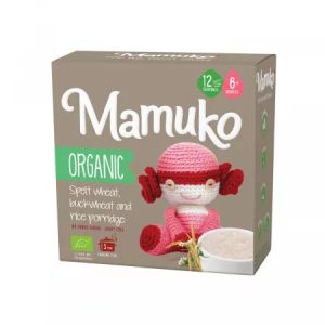 Porridge 3 cereale bio, 200g, Mamuko