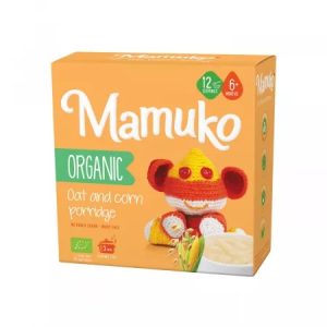 Porridge Bio din ovaz si porumb, +6luni, 200g, Mamuko