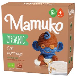 Porridge de ovaz Bio 4l+, 200g, Mamuko