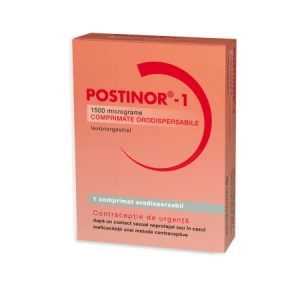 Postinor - 1 1500mcg, 1 comprimat orodispersabil, Gedeon Richter